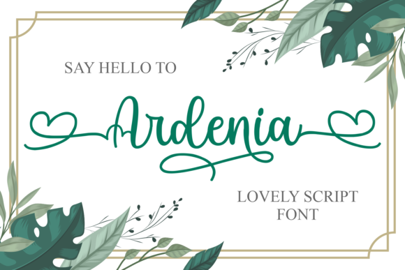 Ardenia: A Elegant Handwritten Font for Design Projects