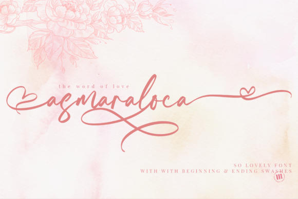 Asmaraloca: A Handwritten Font for Elegant Design Workflows