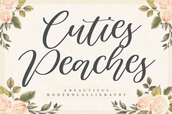 Cuties Peaches: A Handwritten Font with Timeless Charm