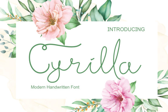 Cyrilla: A Handwritten Font That Brings Elegance to Every Design