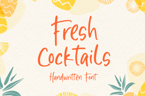 Fresh Cocktails: A Timeless Handwritten Font for Creative Expression