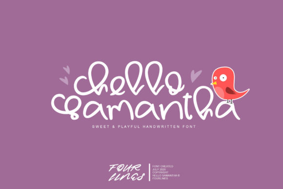 Hello Samantha: A Versatile and Elegant Handwritten Font for All Your Design Needs