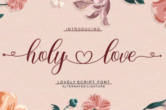 Holy Love: A Timeless Script for Modern Design