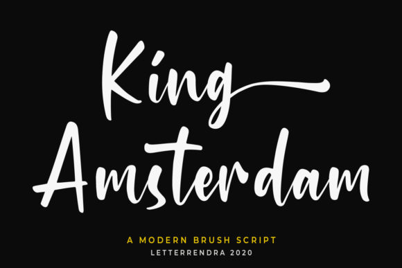 King Amsterdam: A Timeless Handwritten Font for Every Designer