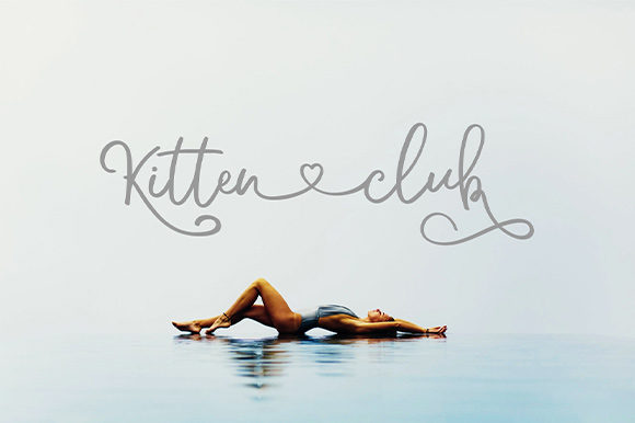 Kitten Club: Elegant Handwritten Style