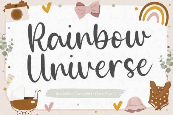 Rainbow Universe: A Handwritten Font with Charm