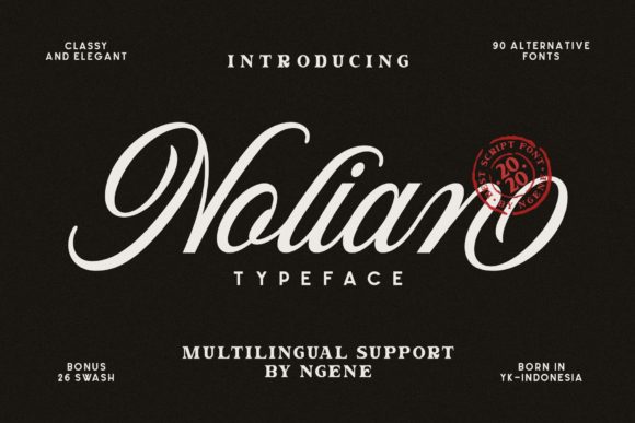 The Timeless Elegance of Nolian: A Script Font for Every Design Need